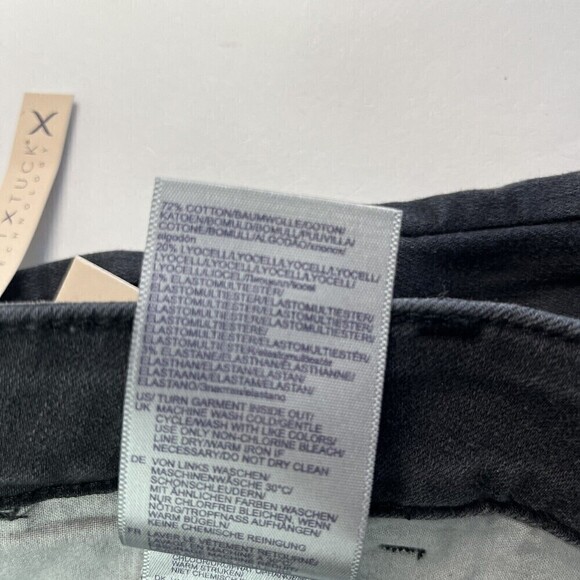 NYDJ Columbia Marilyn Tie Waist Straight Leg Pants Jeans Gray Stretch Size 20W - Picture 13 of 14